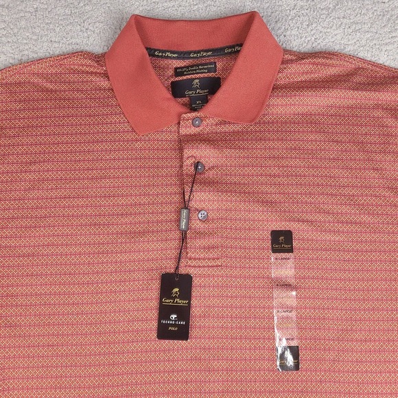 Gary Player Polo Shirt Mens XL Golf 60's 2Ply Double Mercerized Moisture Wicking - Picture 2 of 11